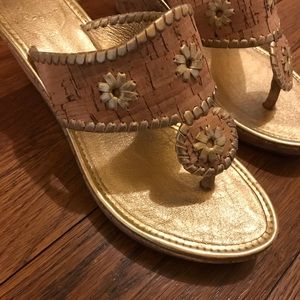 Jack Rogers Cork Wedge Sandals